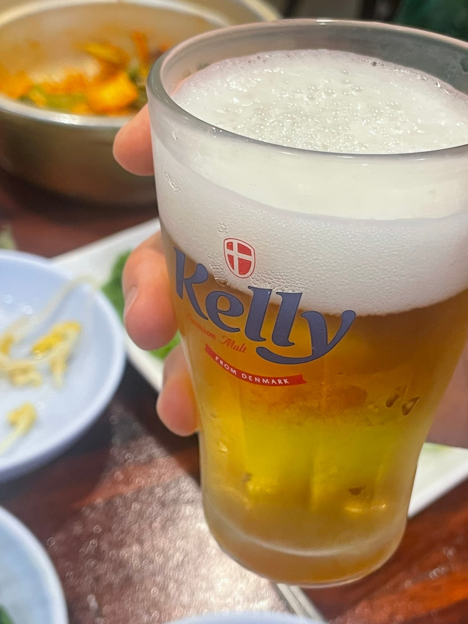 동해오징어보쌈 안양점 맥주와 오징어보쌈